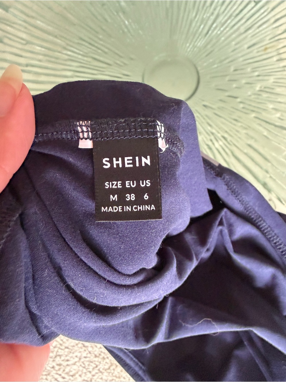 💜 SHEIN Believe In Yourself Navy Racerback Tank Top - Active Women's Top - Picture 2 of 2